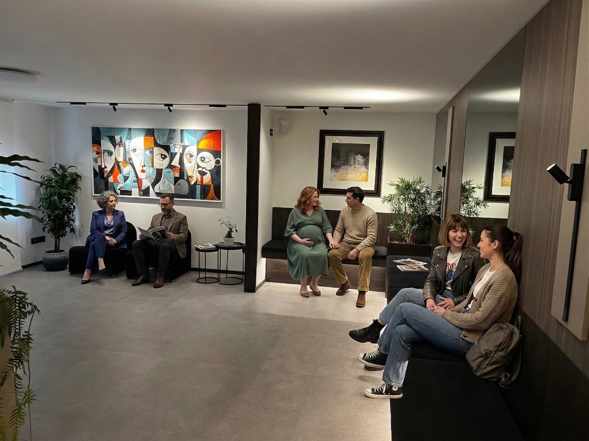 Sala d'attesa studio ginecologico Palermo